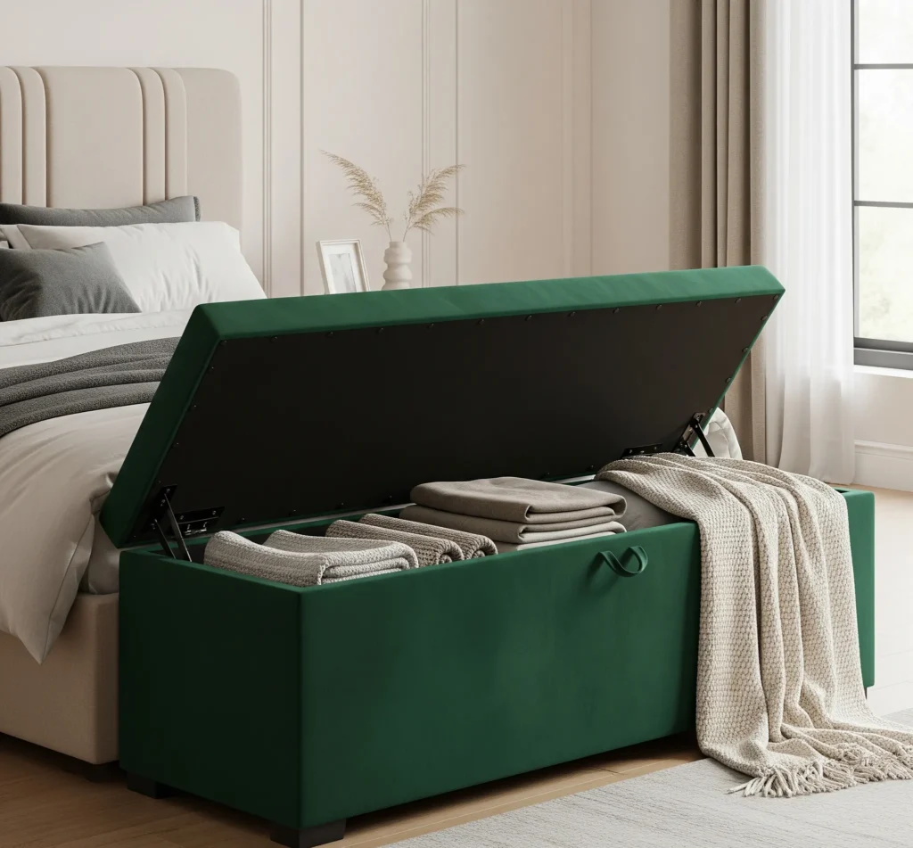 bedroom storage bench