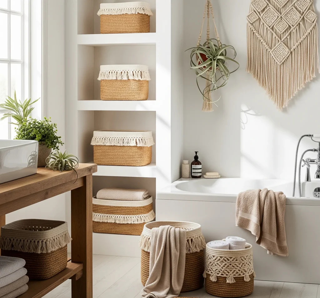 Boho Bathroom Decor Ideas That Don’t Look Overdone boho bathroom accessories