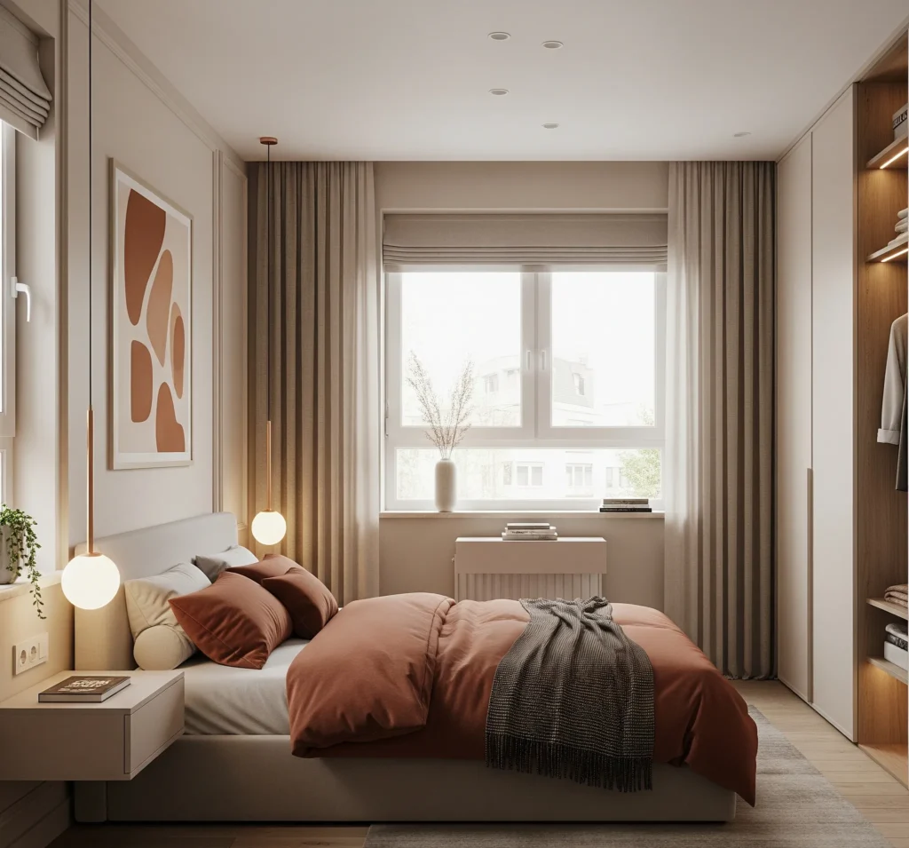 color drenching bedroom