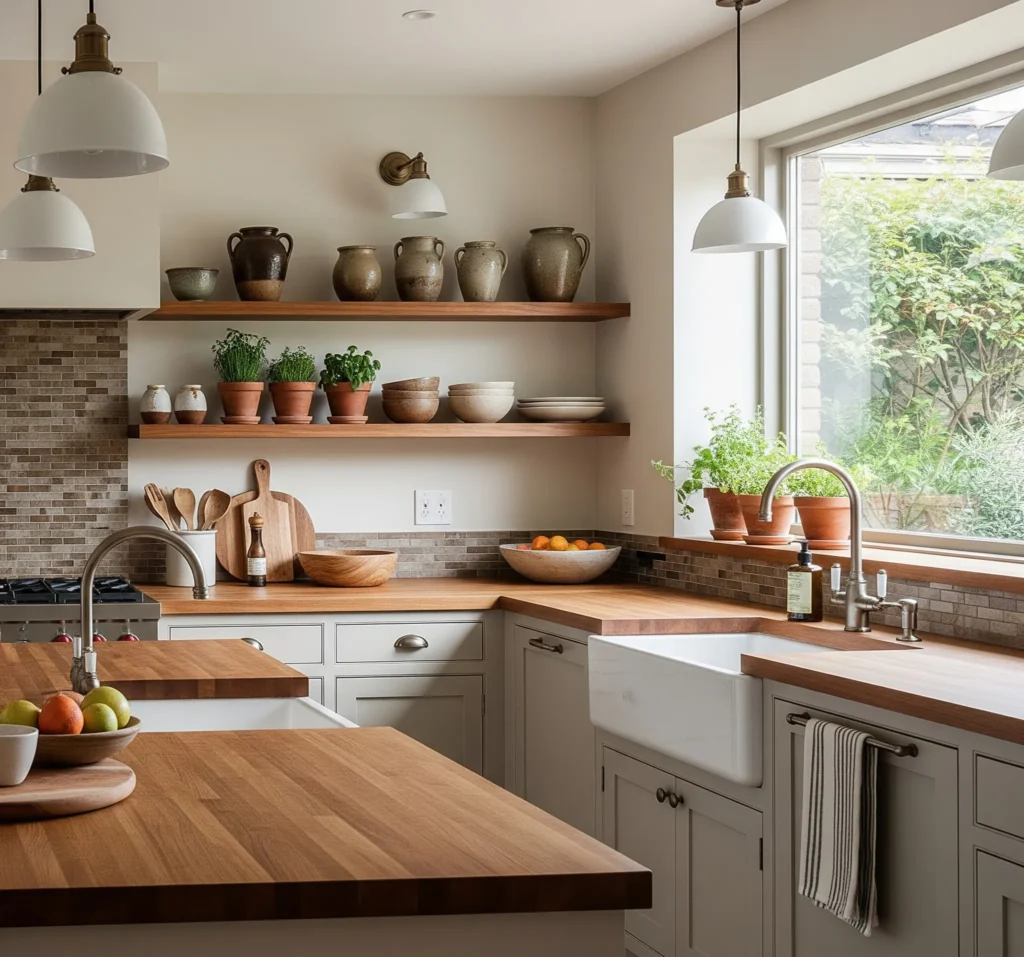 corner kitchen counter decor