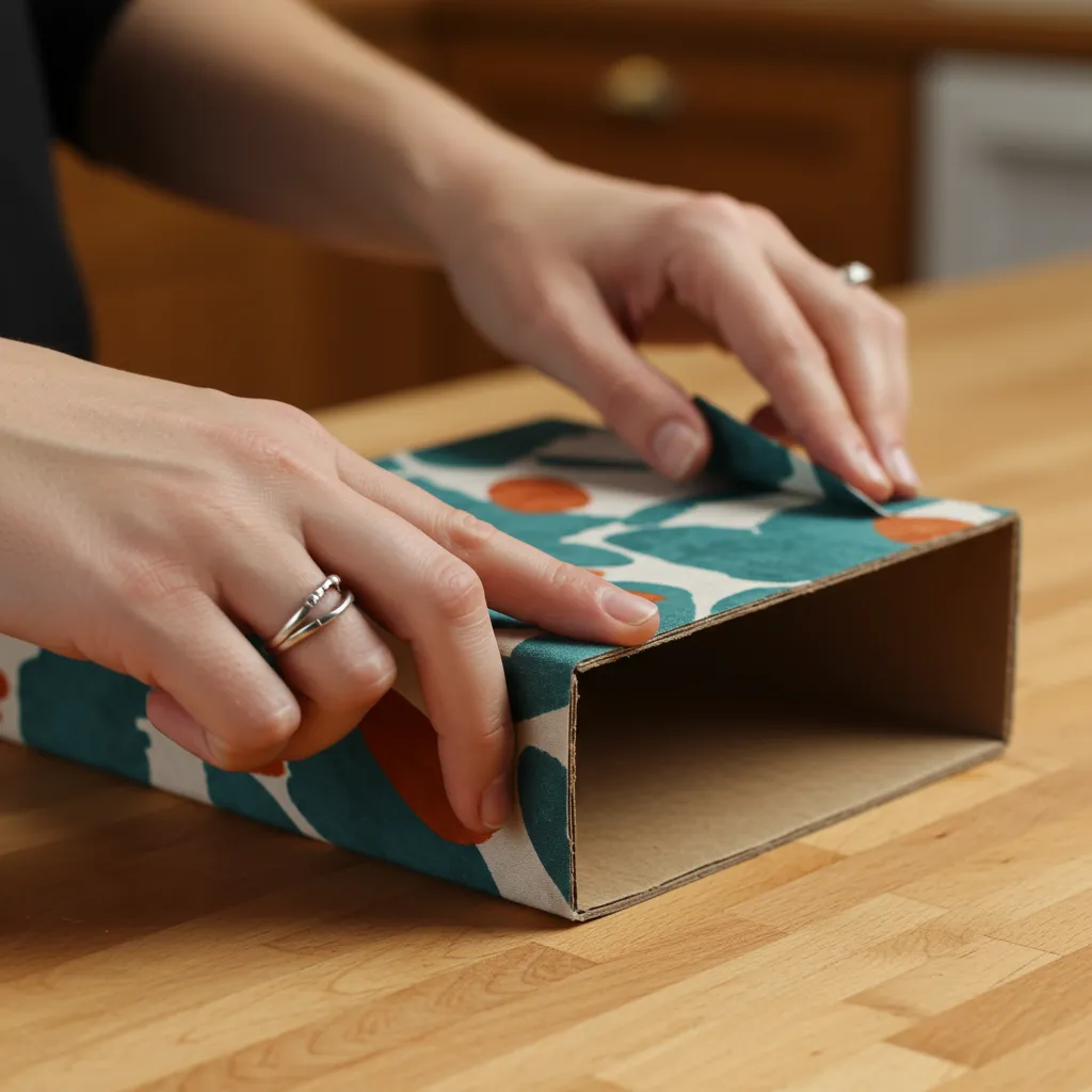 diy cabinet organizer cardboard