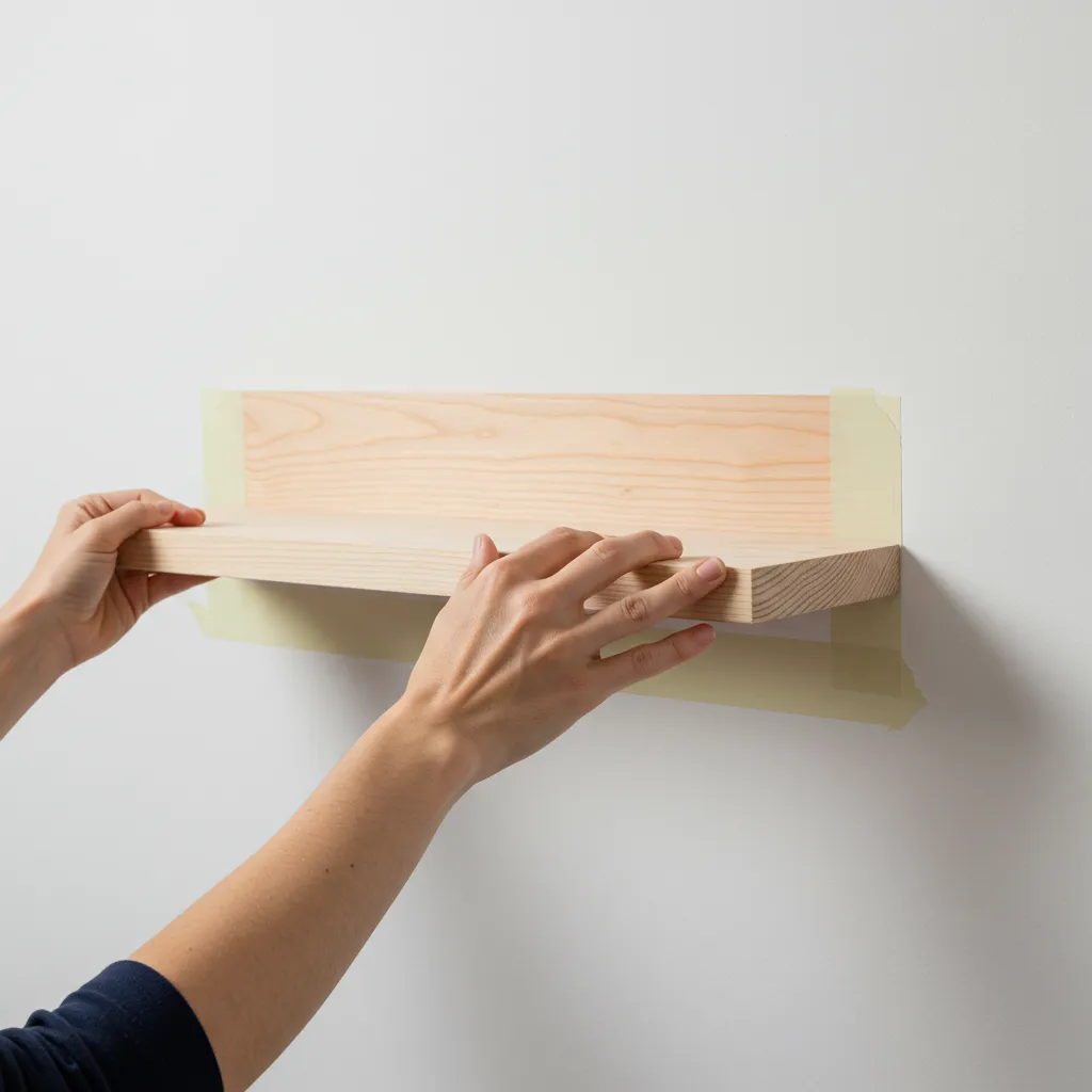 How to Build Easy DIY Floating Shelves (No Power Tools on Walls!) diy floating shelves