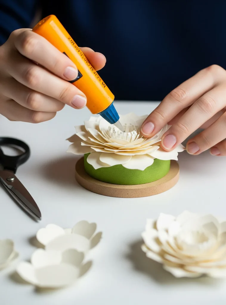 How to Make Paper Flowers That Look Real (3 Free Templates Inside!) diy flower wall decor