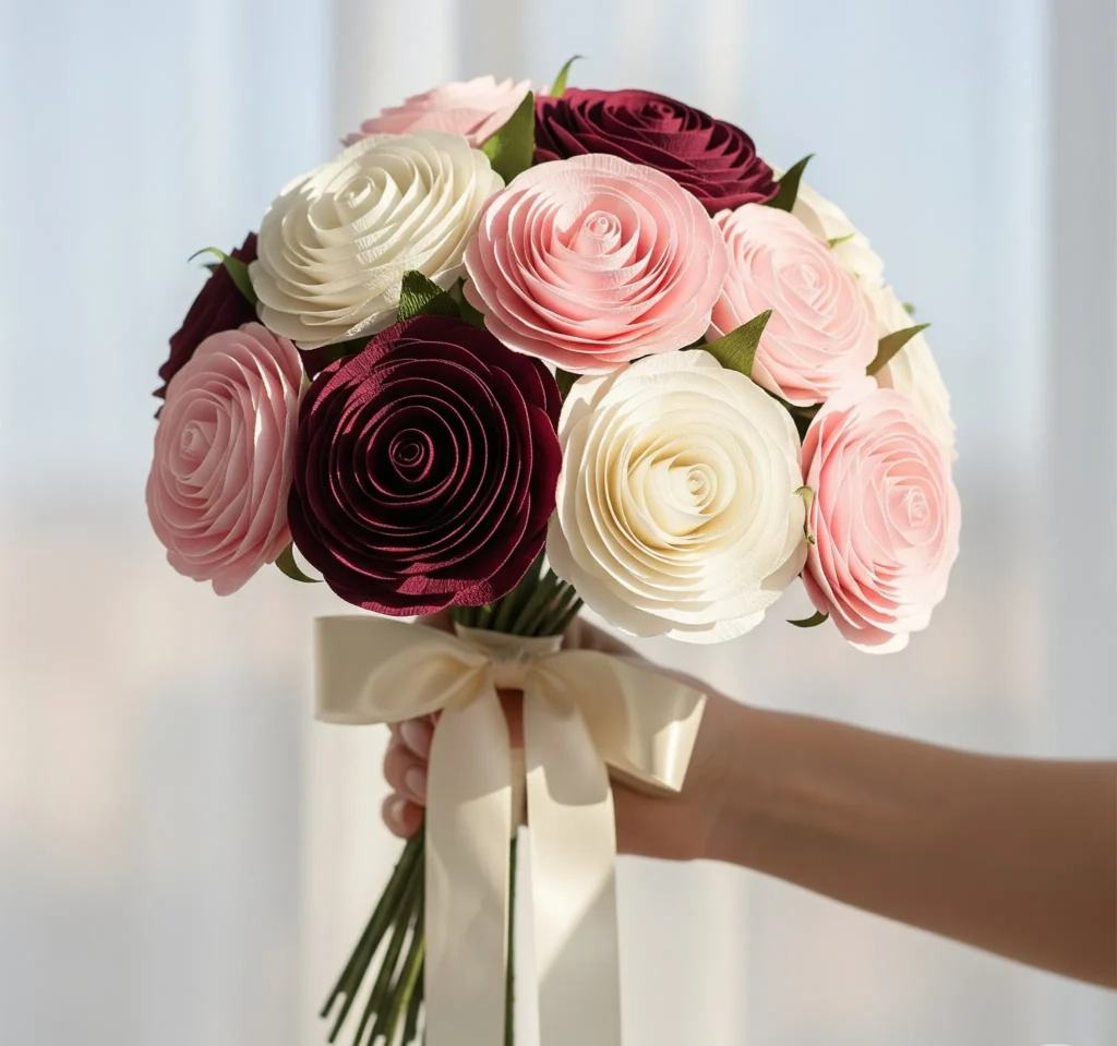 How to Make Paper Flowers That Look Real (3 Free Templates Inside!) diy giant paper flowers