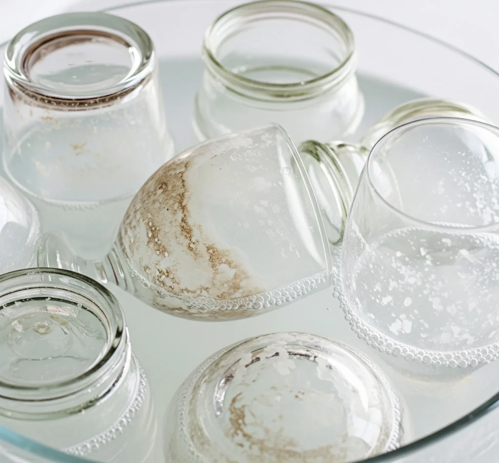 glassware cleaning hacks