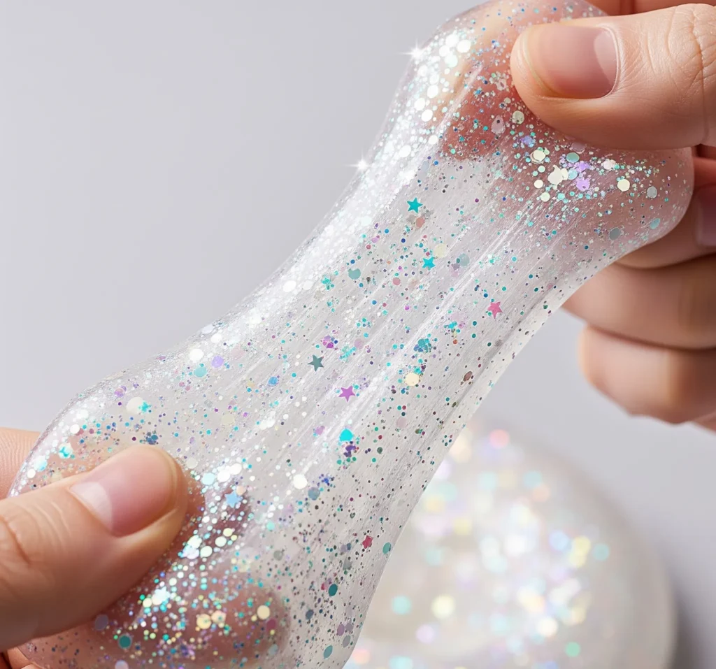 how to make glitter slime