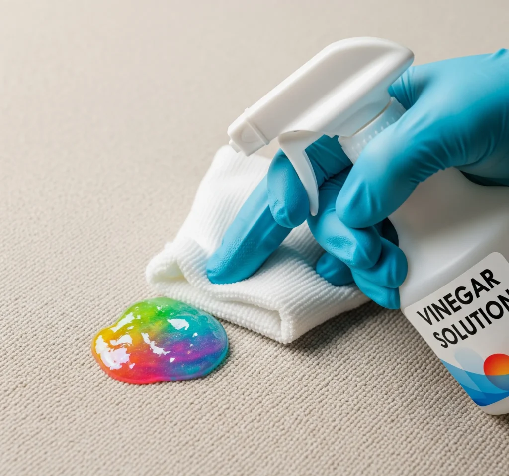 how to remove dried slime from carpet