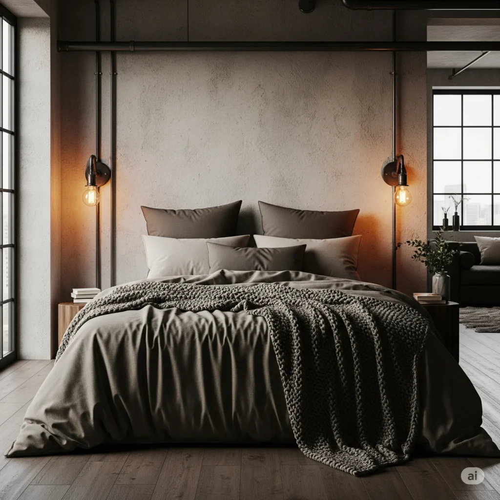 10 Industrial Decor Ideas That Look Stylish & Cozy industrial decor bedroom