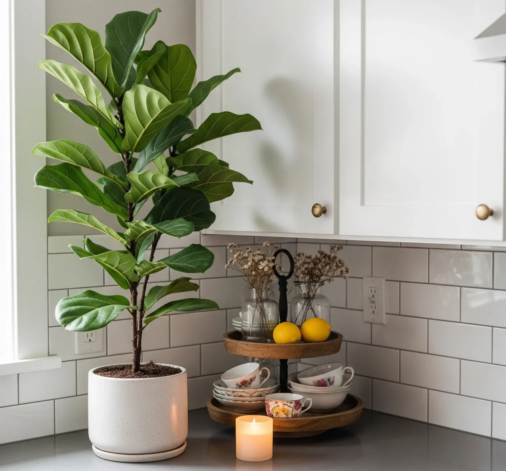 kitchen counter corner decor ideas