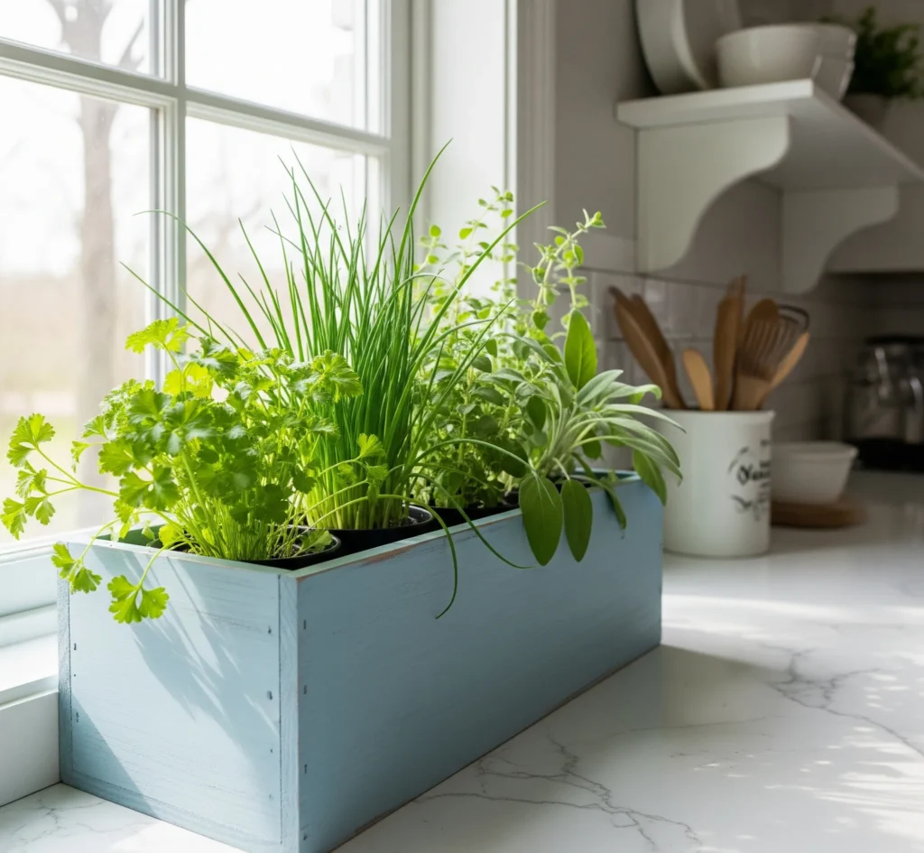 How to Start a Kitchen Herb Garden (Even if You Don’t Have a Yard) kitchen herb garden window