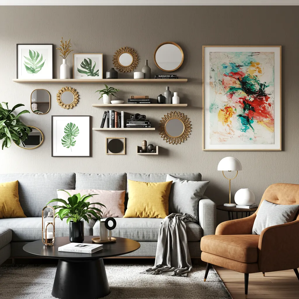 Wall Decor Ideas: 7 Ways to Make Your Walls Pop with Style living room wall decor ideas