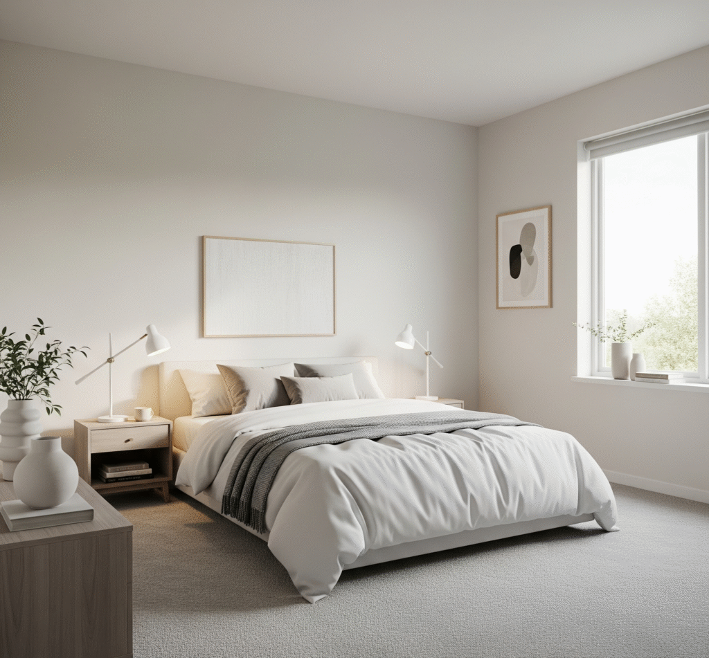 9 Budget Neutral Bedroom Ideas That Feel Luxe, Not Lacking neutral bedroom carpet ideas