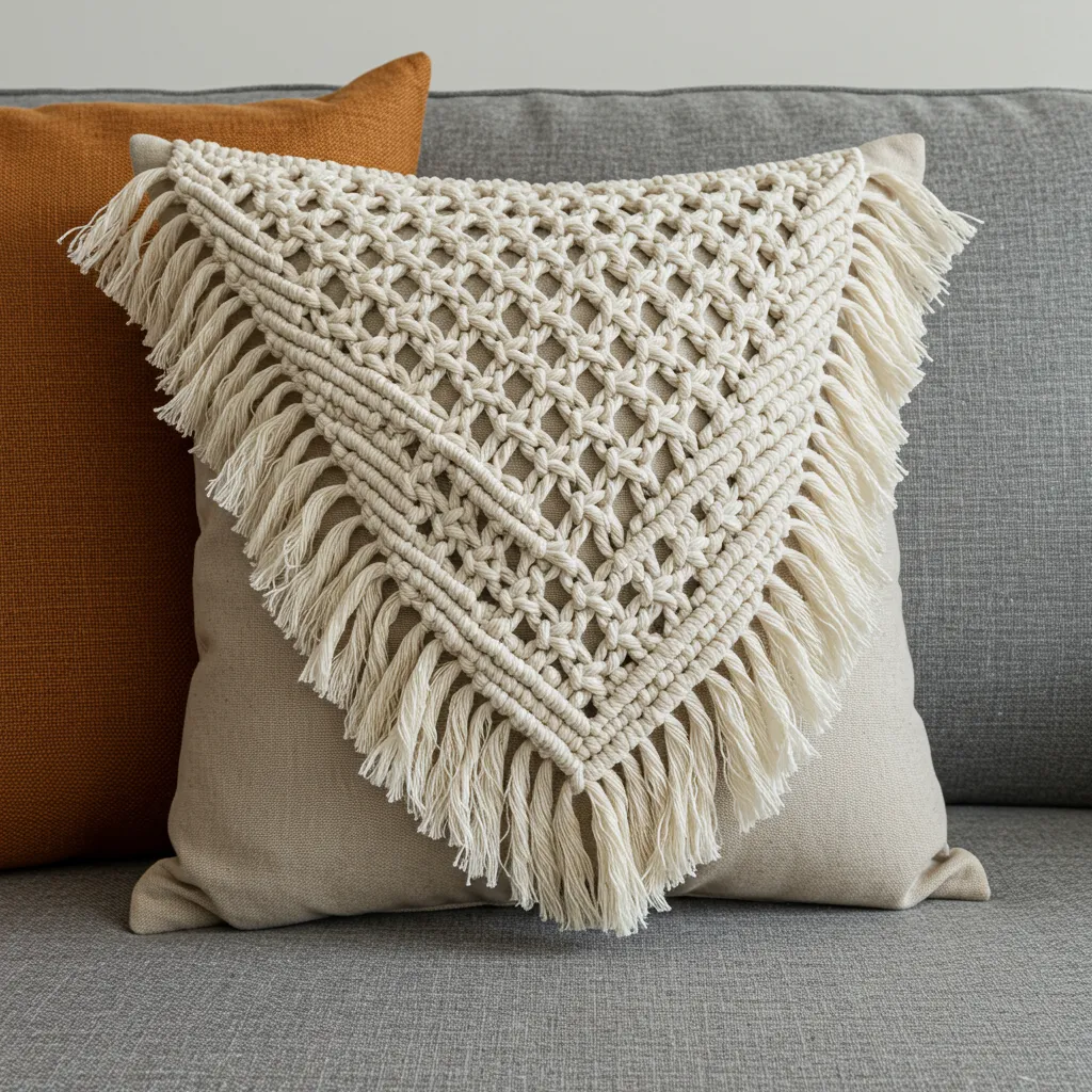 neutral boho pillows