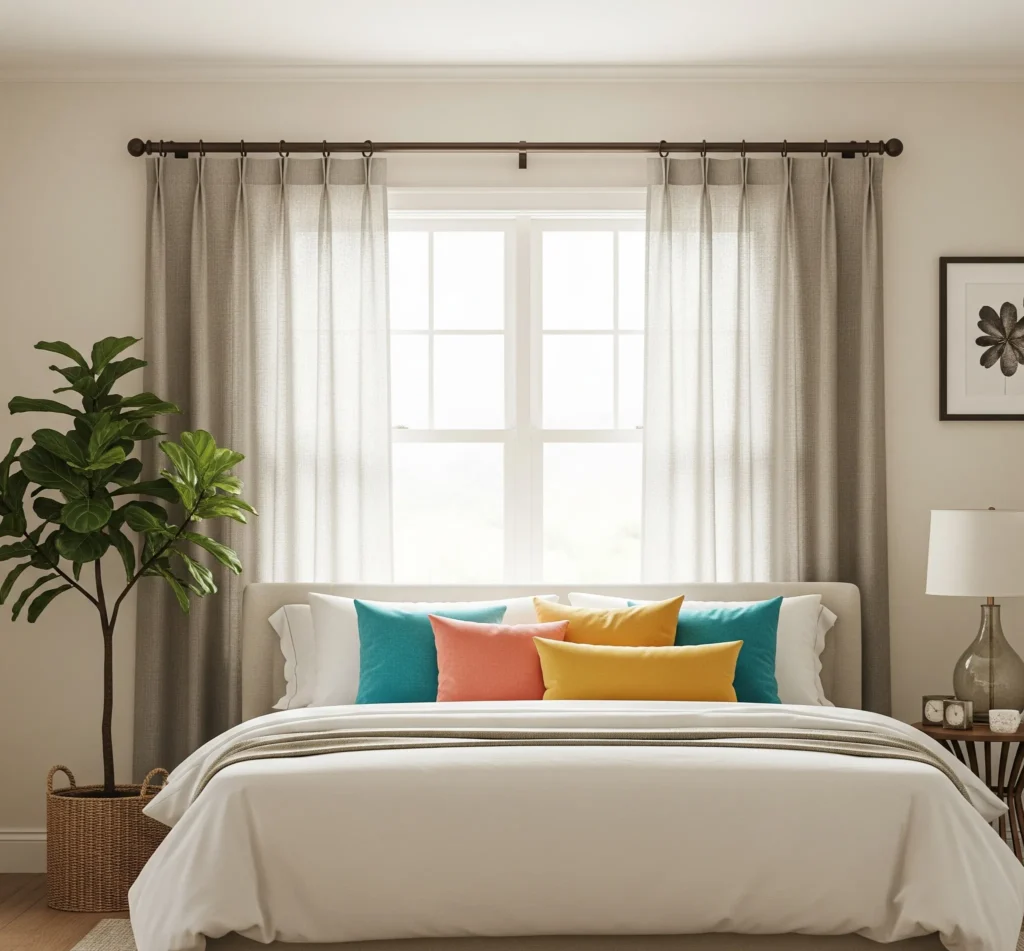 no drill curtain rods