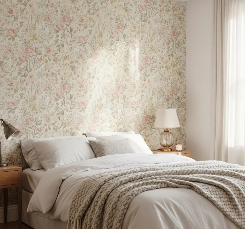15 Peel and Stick Wallpaper Ideas That Instantly Transform Any Room (No Damage!) peel and stick wallpaper bedroom