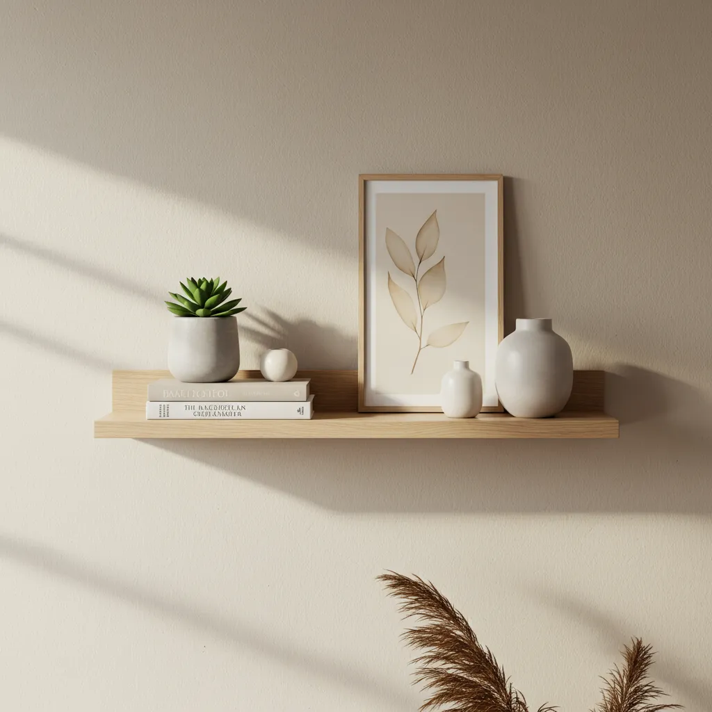 How to Build Easy DIY Floating Shelves (No Power Tools on Walls!) renter friendly floating shelves