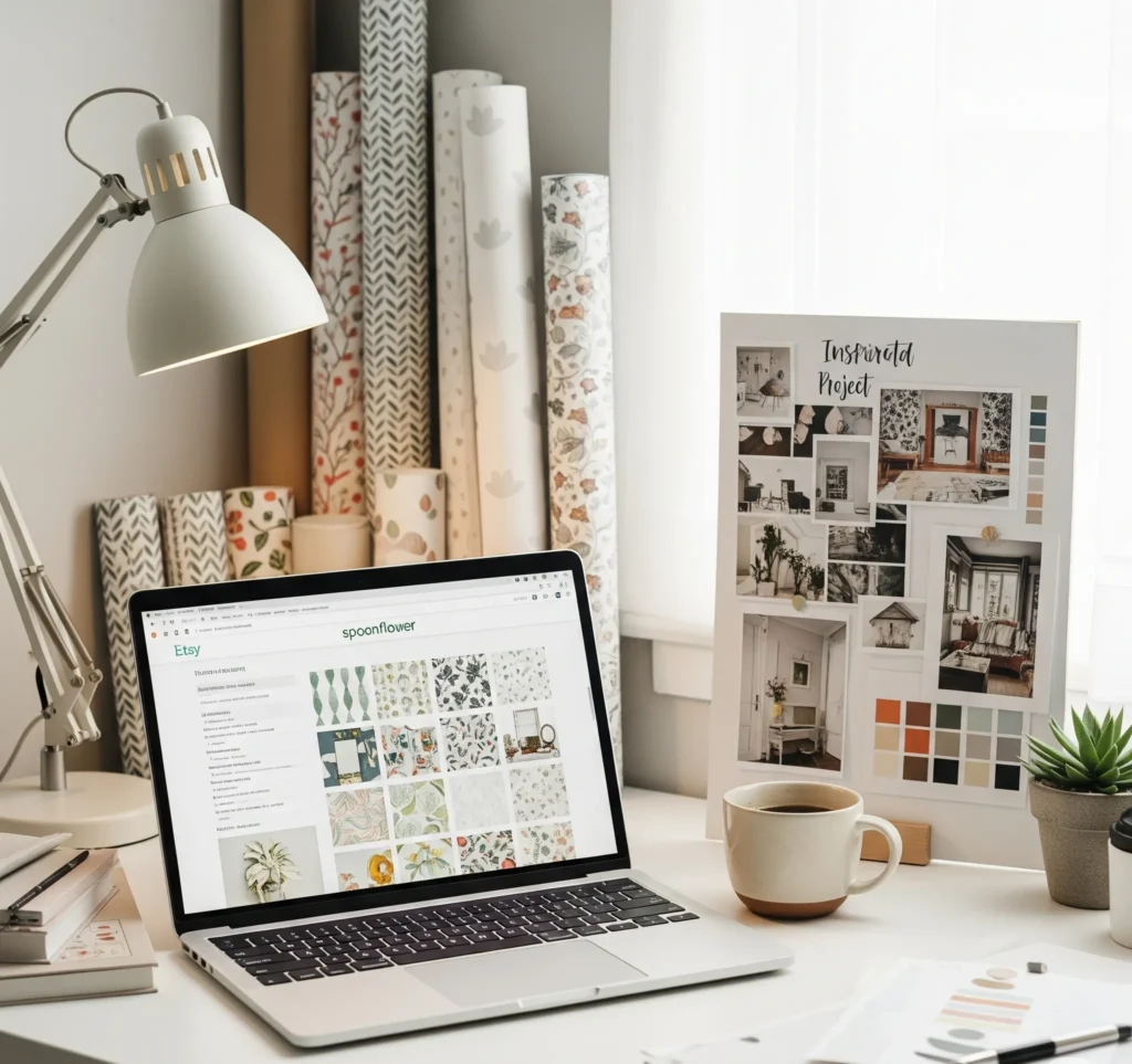 Temporary Wallpaper Ideas For Renters (That Peel Off Clean) renter friendly wallpaper