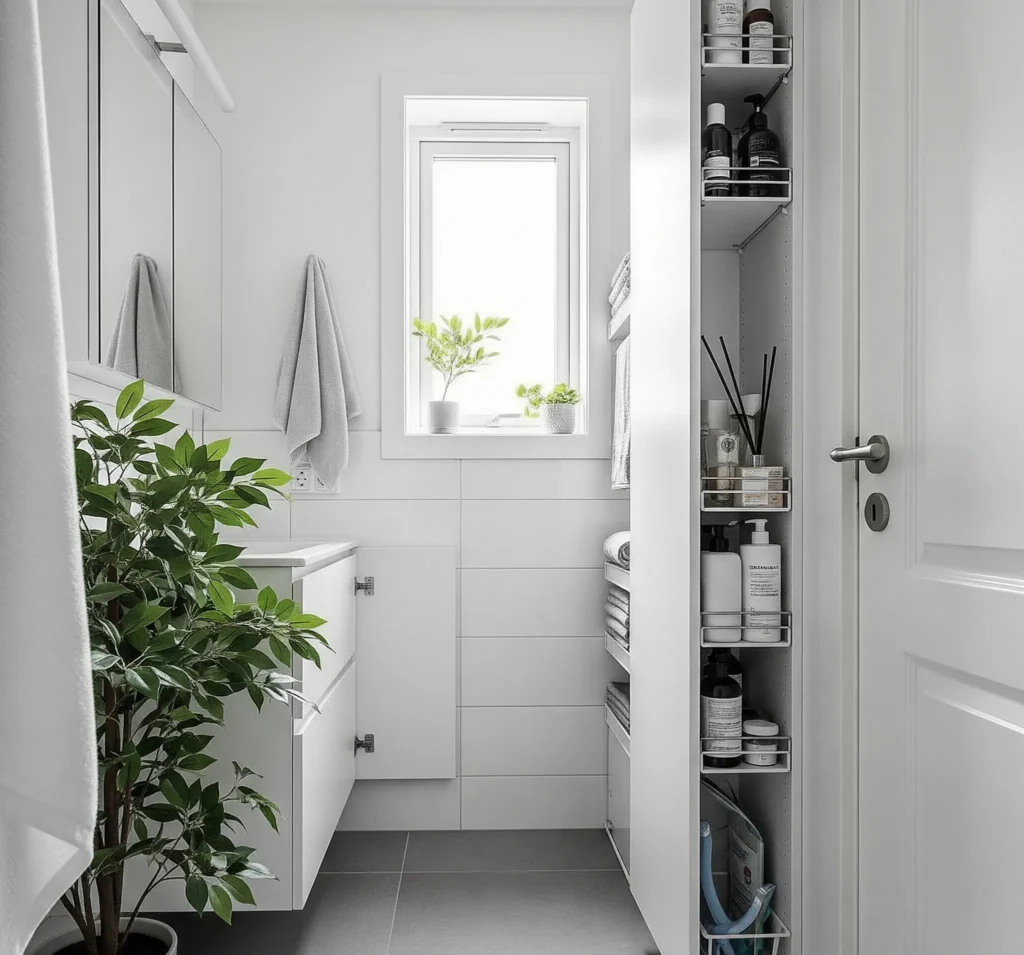small bathroom organization