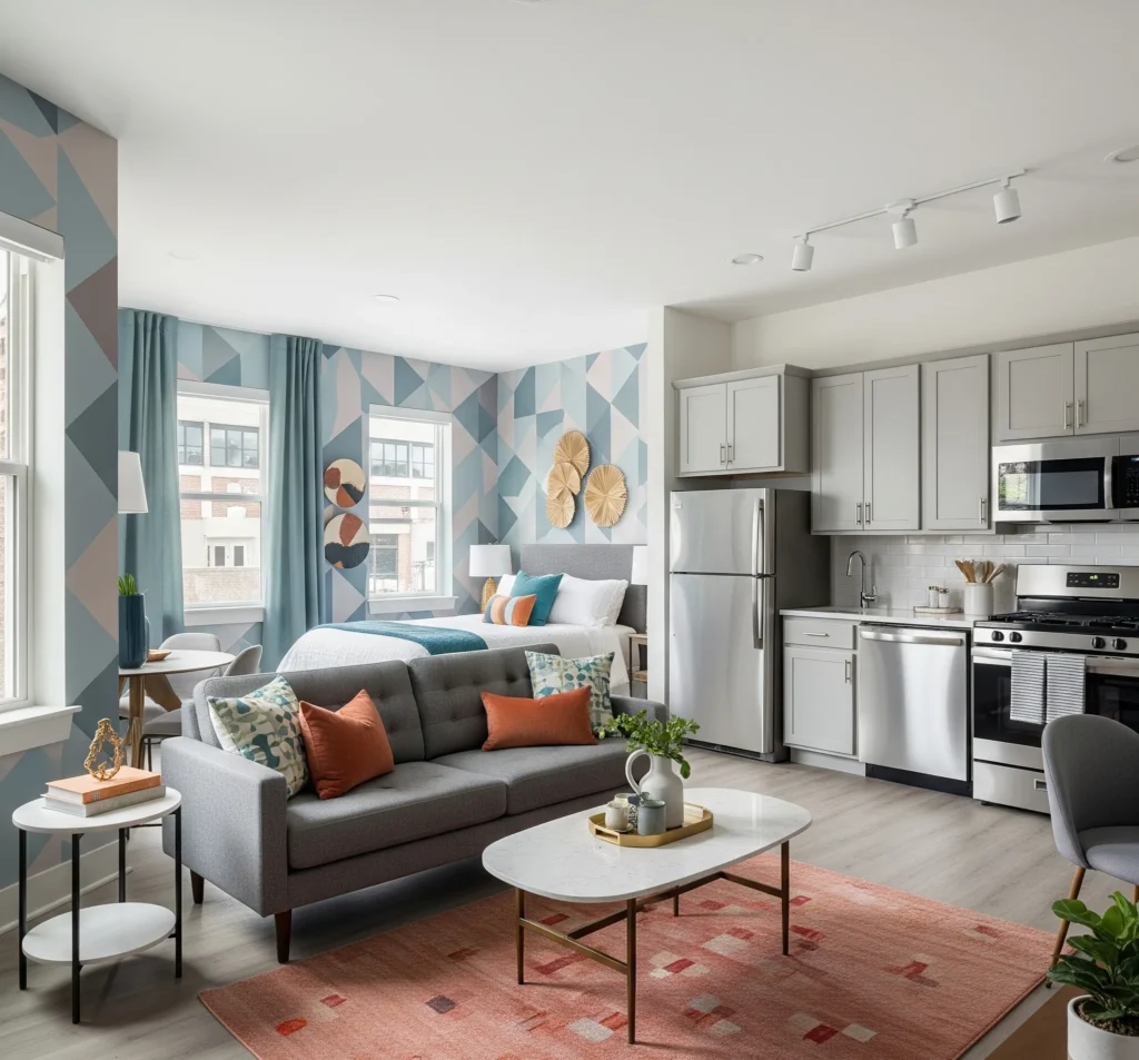 small studio apartment decorating