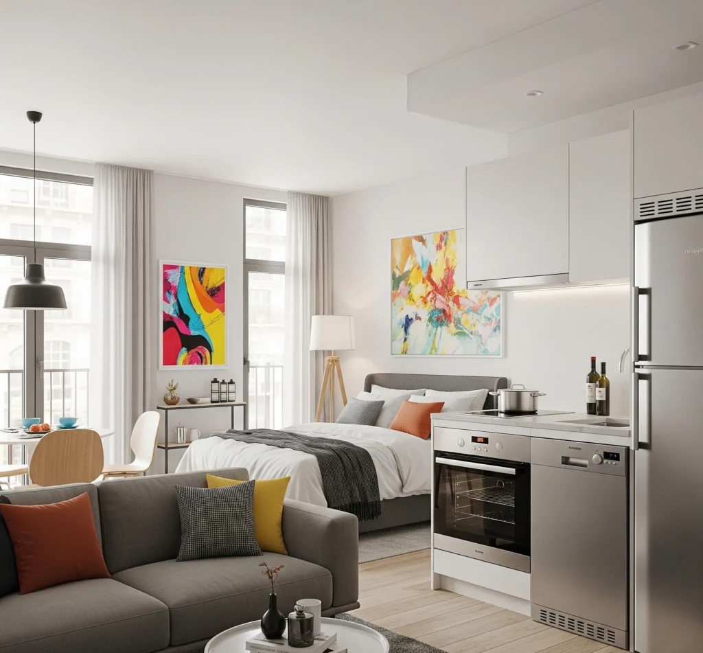 studio apartment decorating