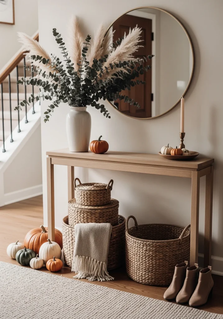 9 Fall Entryway Decor Ideas That Set the Perfect Seasonal Mood autumn entryway ideas