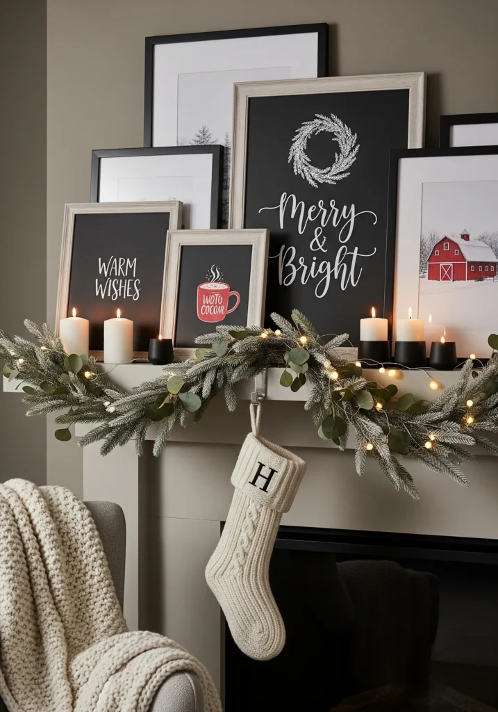15 Classic & Cozy Christmas Mantel Ideas That’ll Make Your Living Room Feel Like a Holiday Movie christmas mantle ideas