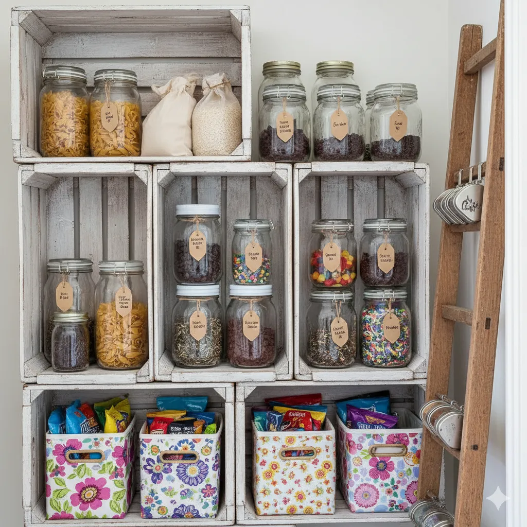 21 Pantry Organization Ideas That Save Space (and Look Amazing!) clear containers pantry