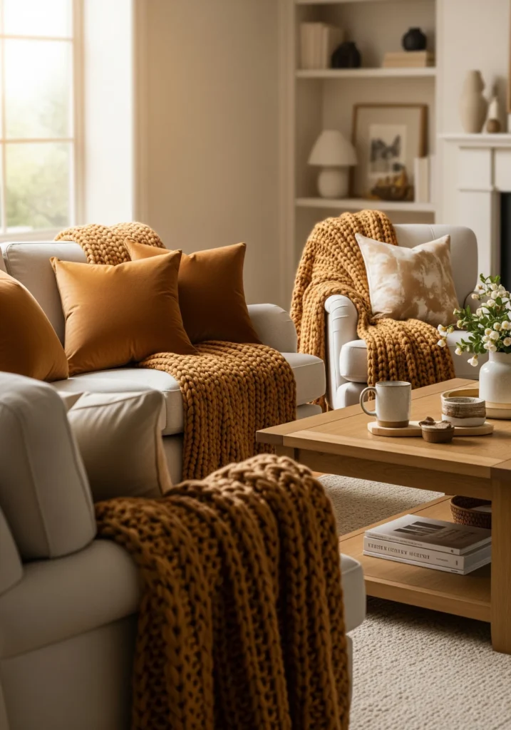 cozy thanksgiving decor