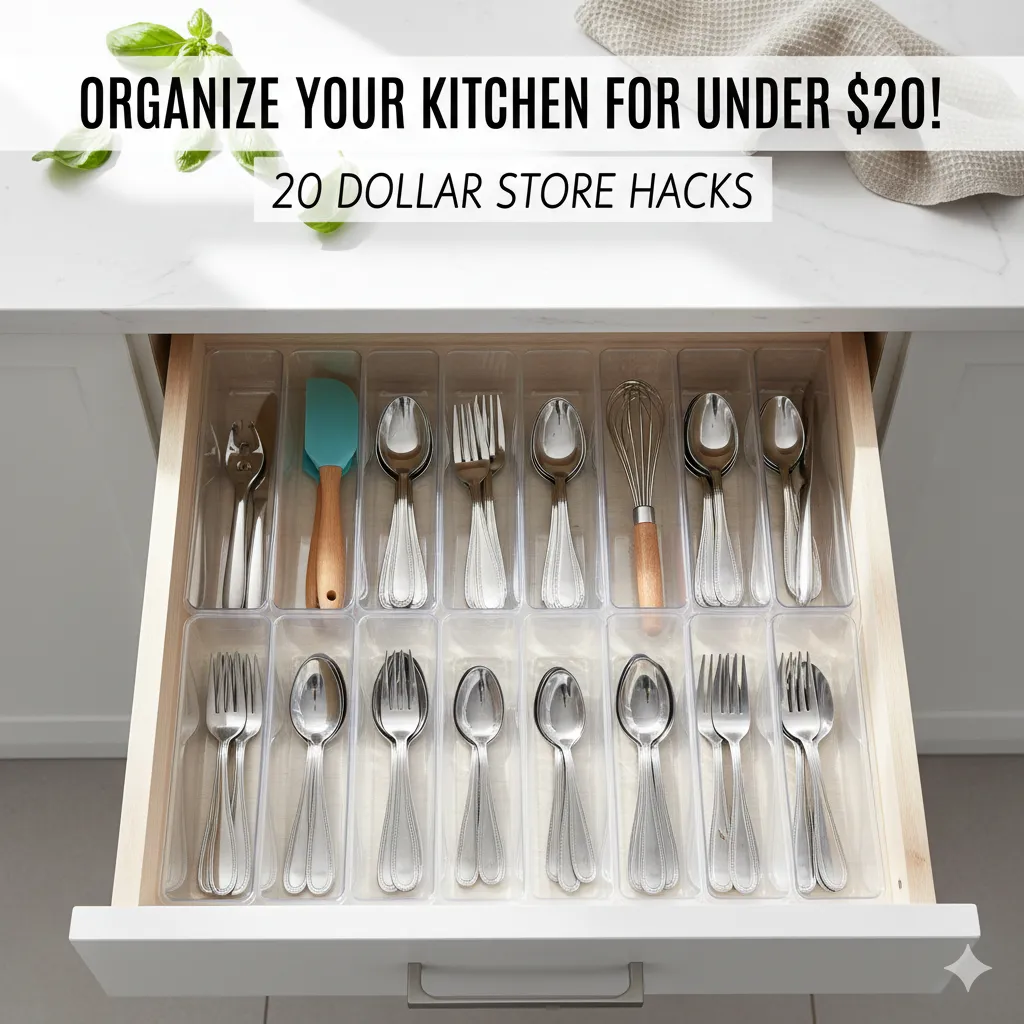 20 Dollar Store Kitchen Organization Tips for Under $20 dollar store kitchen organization