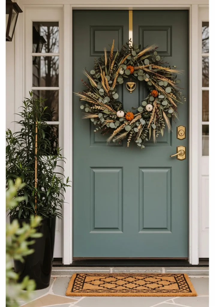 dried flower wreath thanksgiving
