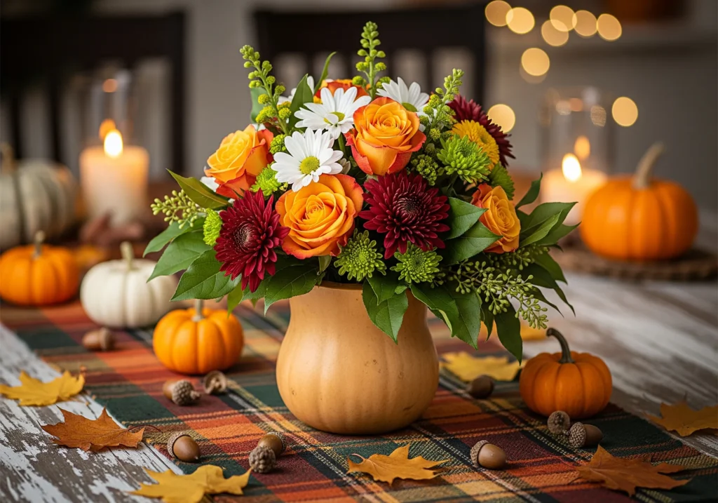 7 DIY Thanksgiving Centerpieces Using Grocery Store Finds easy thanksgiving centerpiece ideas