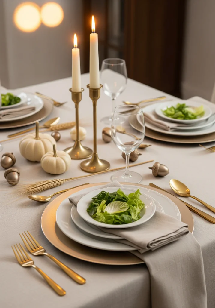 elegant thanksgiving tablescape