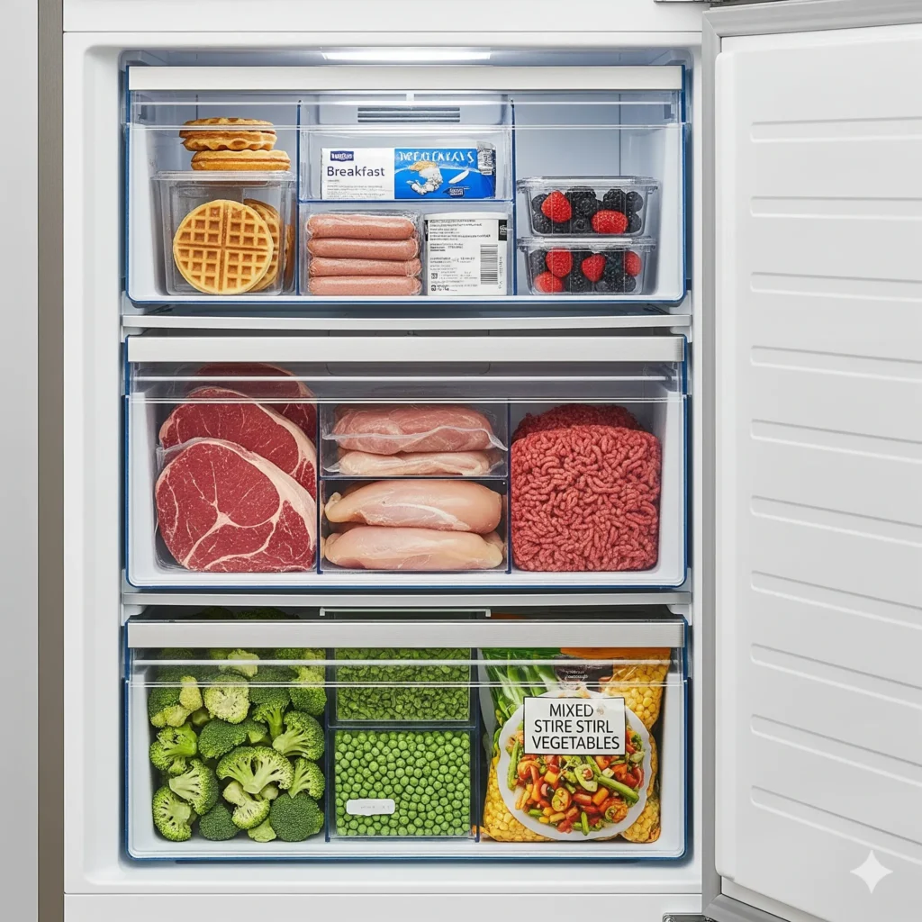 25 Fridge & Freezer Organization Ideas That Actually Work (No More Mess!) freezer organization upright