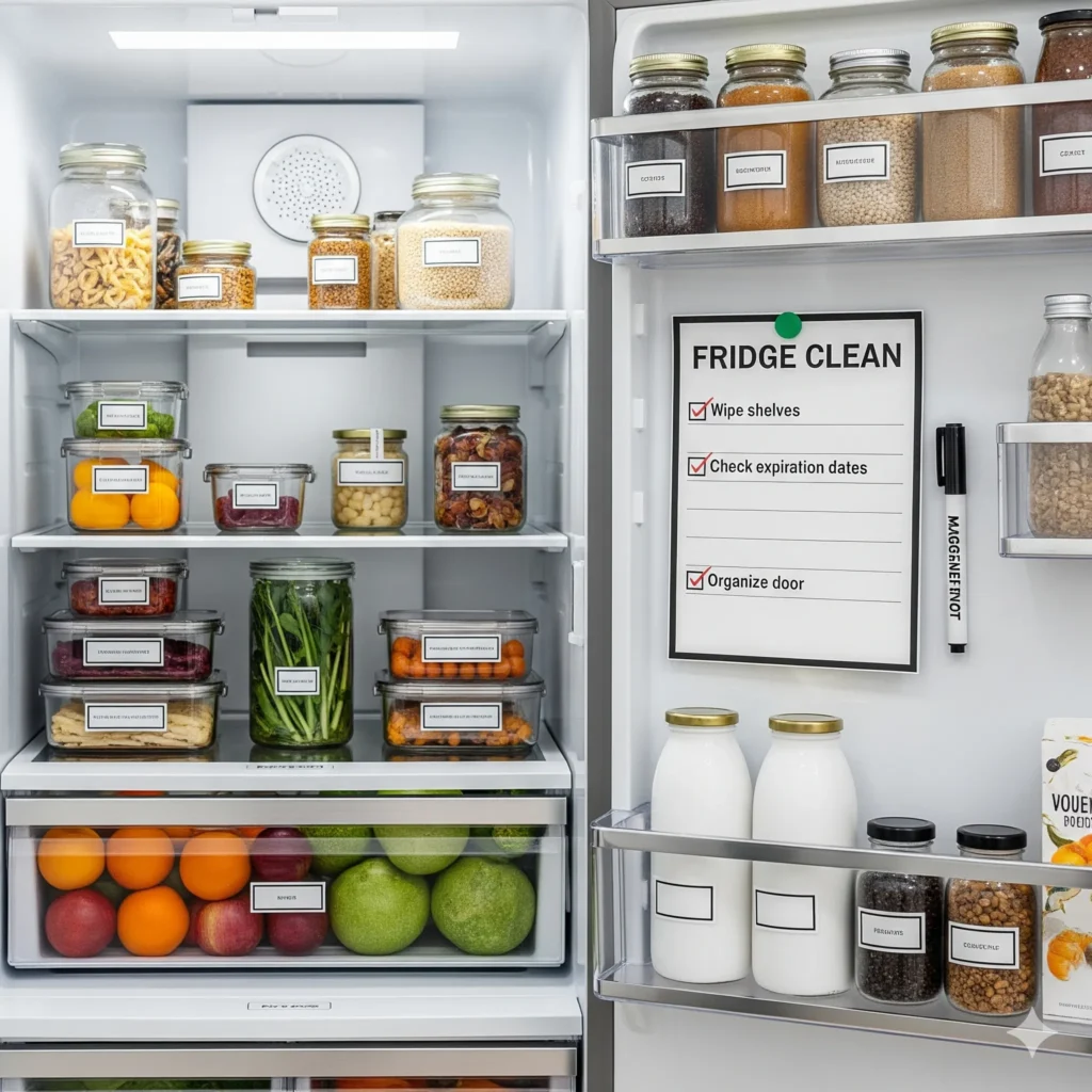 25 Fridge & Freezer Organization Ideas That Actually Work (No More Mess!) fridge organization small refrigerators