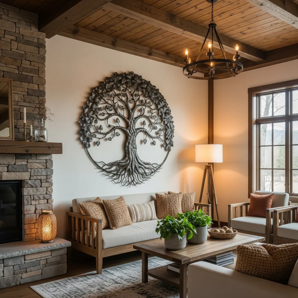12 Metal Wall Decor Ideas That Instantly Elevate a Boring Room (Budget-Friendly Picks!) metal wall decor for living room