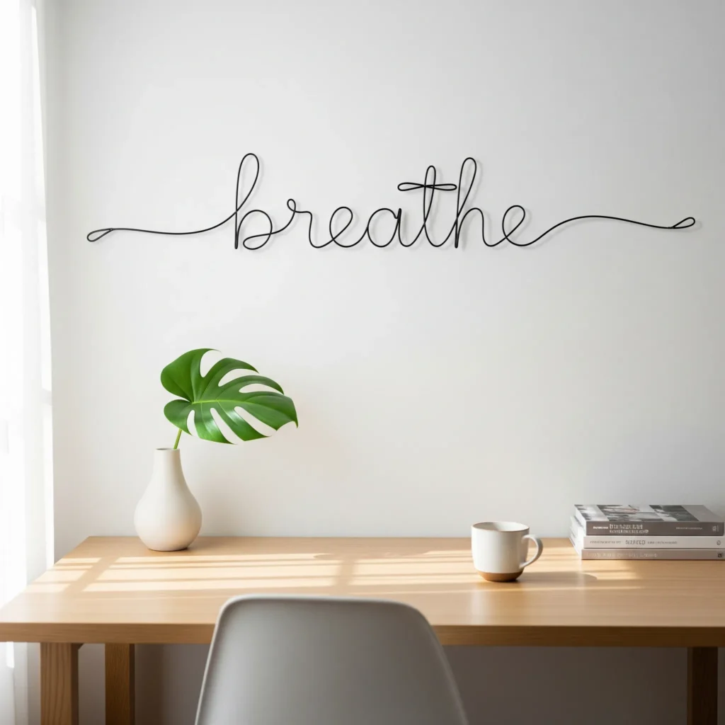 12 Metal Wall Decor Ideas That Instantly Elevate a Boring Room (Budget-Friendly Picks!) metal word wall art