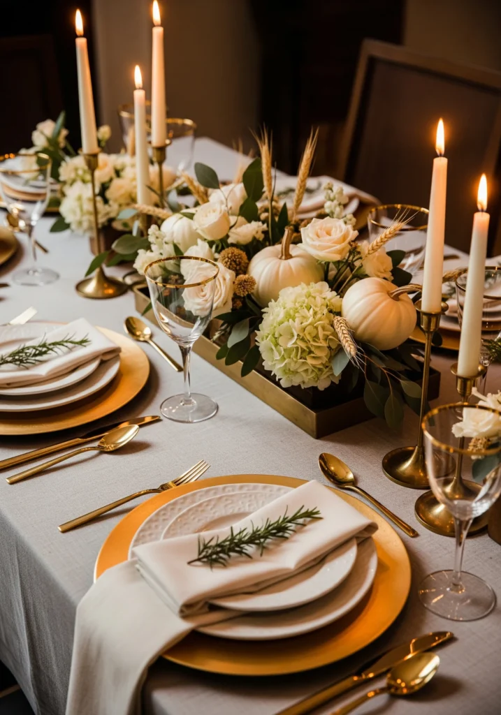 10 Neutral Thanksgiving Table Ideas for a Calm, Sophisticated Look neutral fall table decor