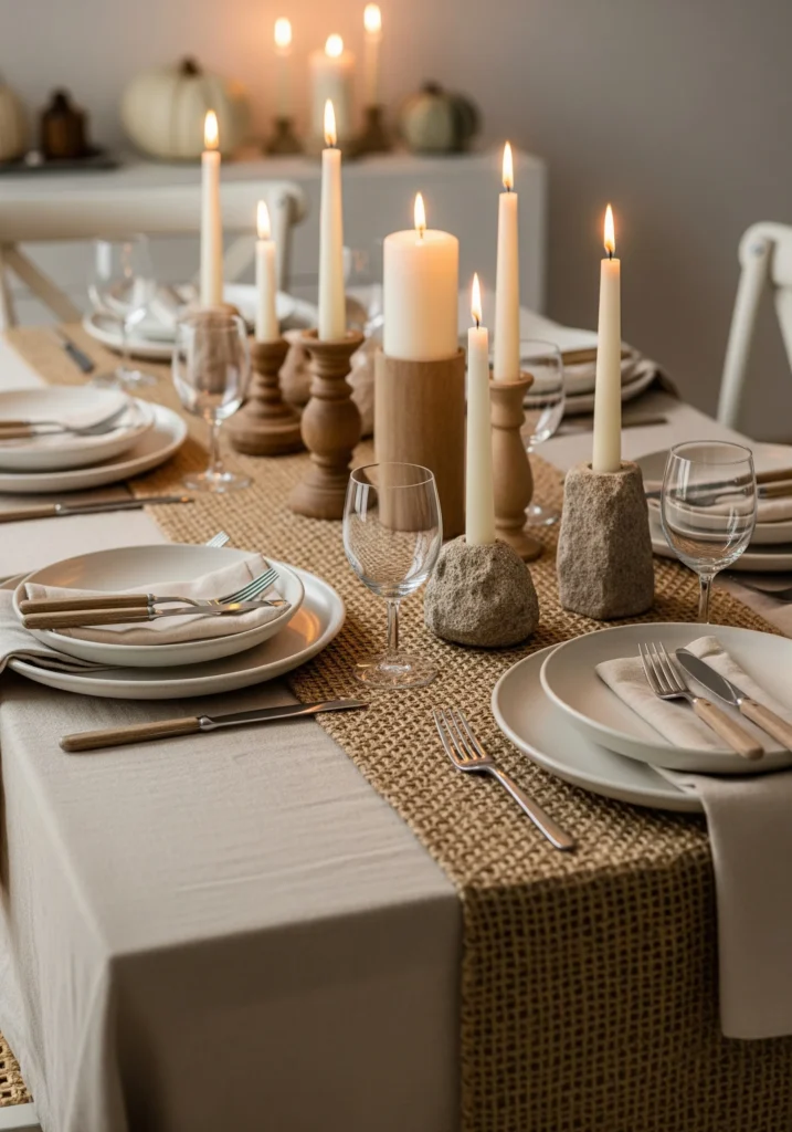 10 Neutral Thanksgiving Table Ideas for a Calm, Sophisticated Look neutral thanksgiving tablescape ideas