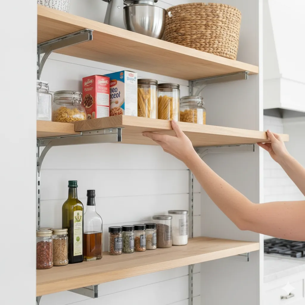 21 Pantry Organization Ideas That Save Space (and Look Amazing!) pantry shelving ideas