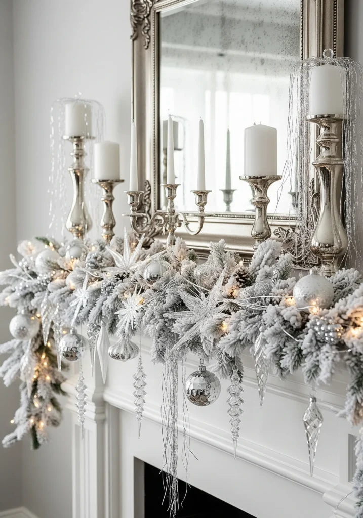 11 Cozy Farmhouse Christmas Mantels You Can Copy This Year rustic christmas mantel decor