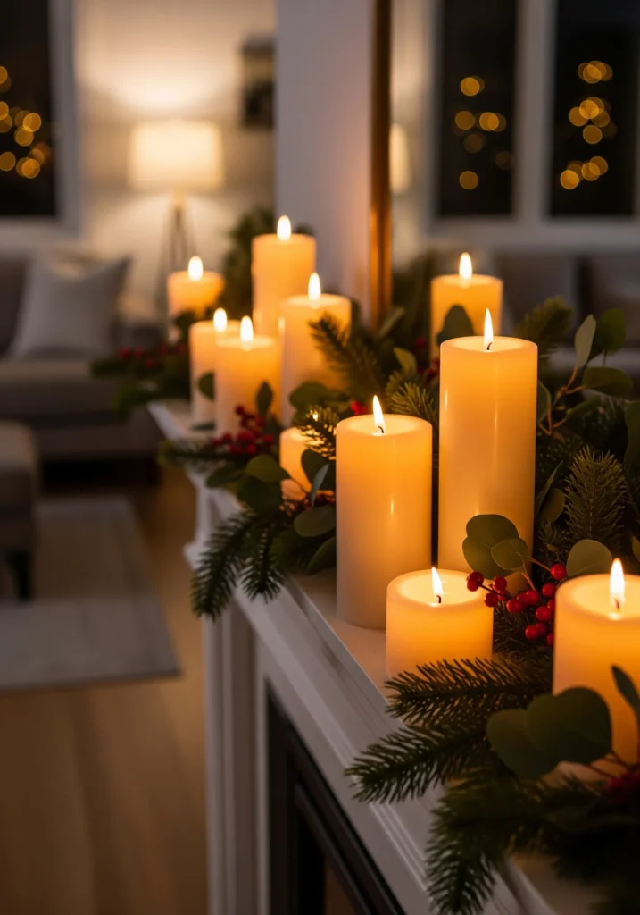 15 Classic & Cozy Christmas Mantel Ideas That’ll Make Your Living Room Feel Like a Holiday Movie rustic christmas mantel ideas