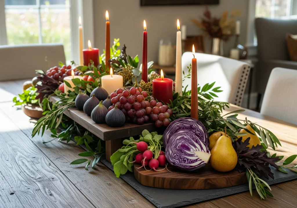 7 DIY Thanksgiving Centerpieces Using Grocery Store Finds rustic thanksgiving centerpiece diy