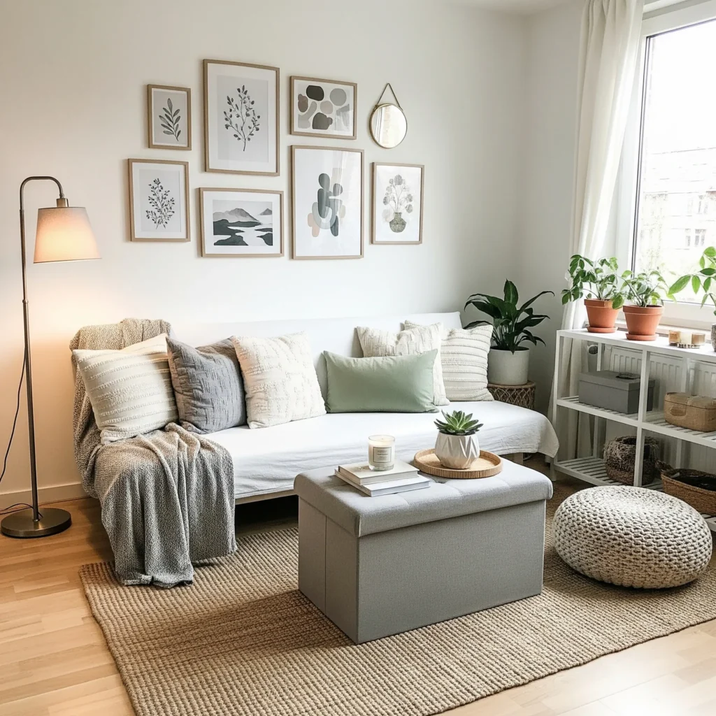 13 Small Apartment Organization Hacks You’ll Wish You Tried Sooner small apartment organization living room