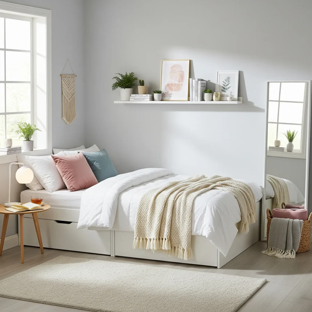 11 Small Bedroom Decor and Storage Ideas small bedroom hacks