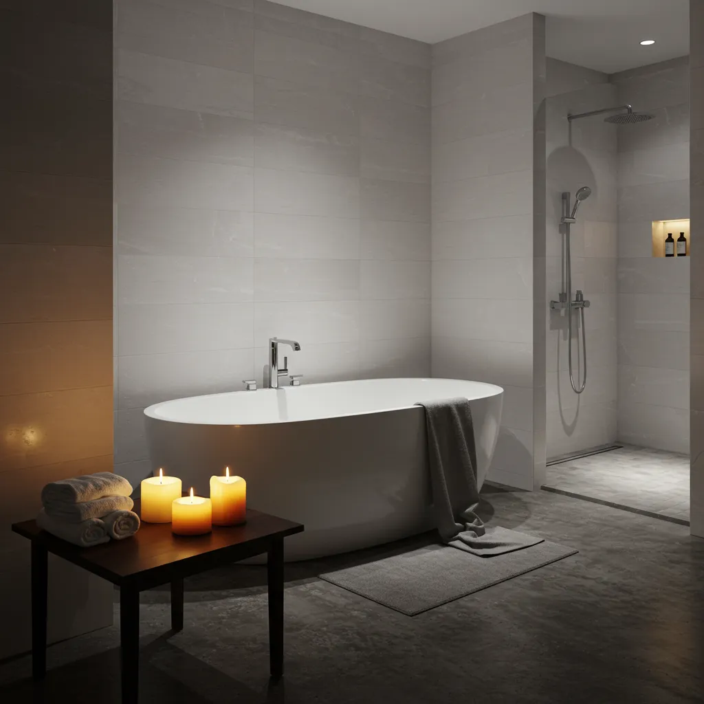 12 Bathroom Makeover Ideas That Look Expensive (But Are Totally Affordable!) spa bathroom ideas