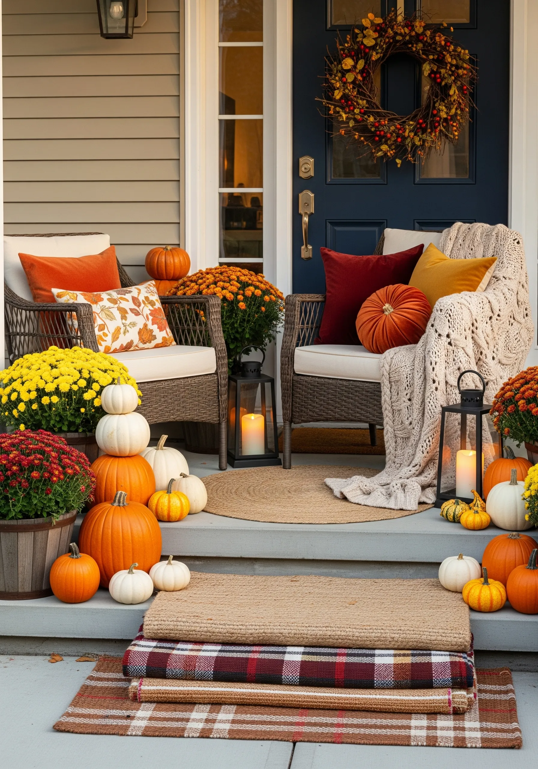 11 Front Porch Decor Ideas for a Warm Thanksgiving Welcome thanksgiving porch decor