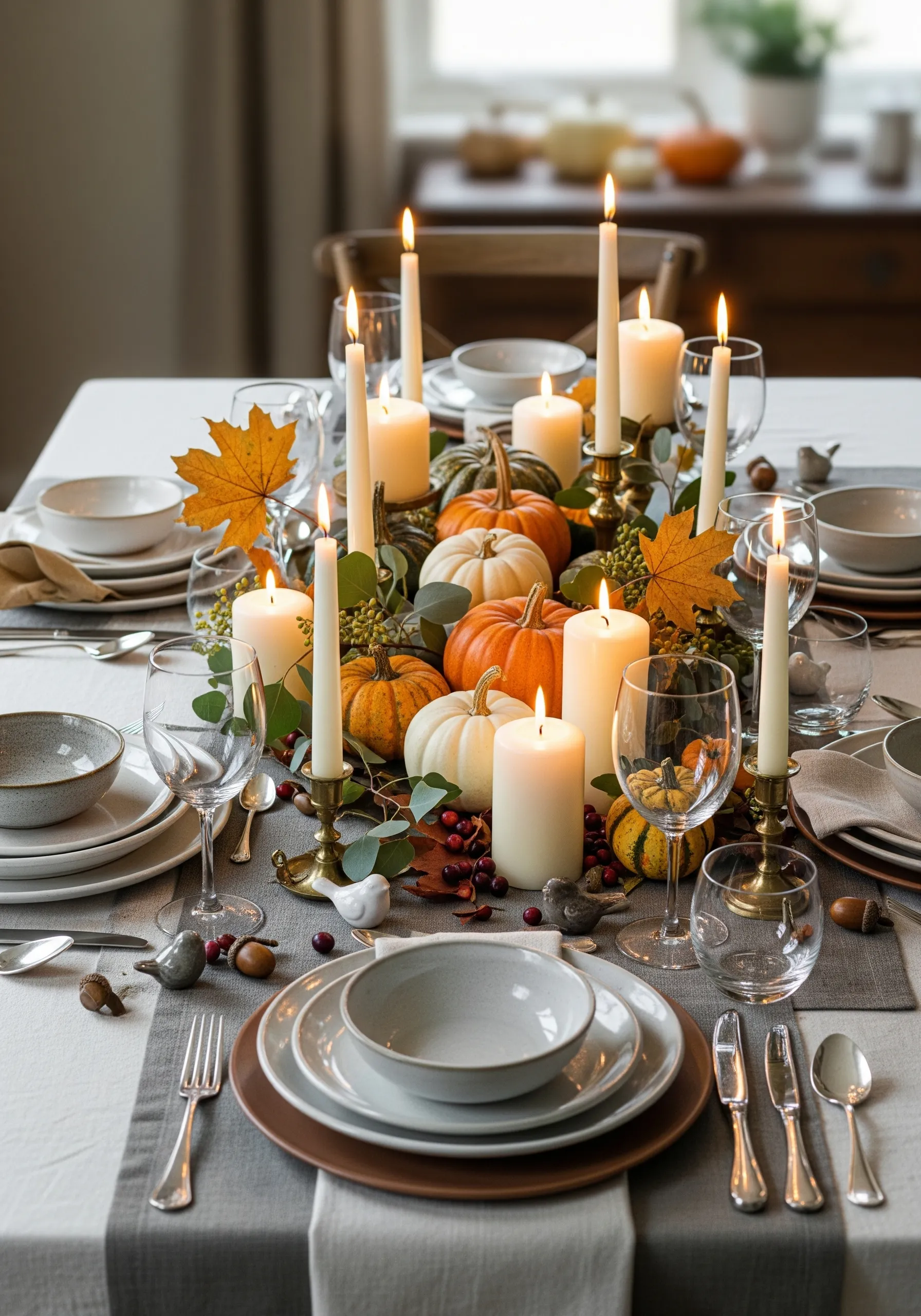 How to Style a Thanksgiving Tablescape With Dollar Store Hacks! thanksgiving tablescapes