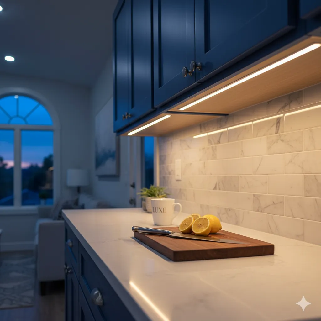 11 Small Home Upgrades Under $50 That Look Seriously Luxe under cabinet led lighting