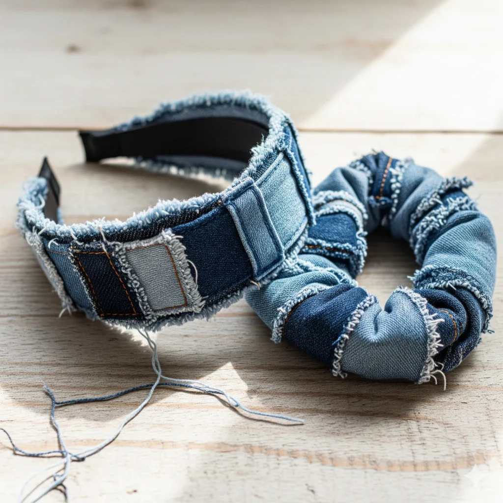 upcycled denim jacket