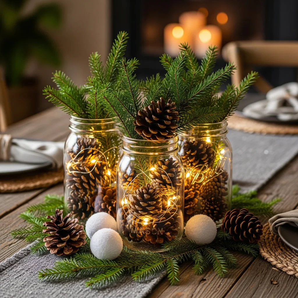 winter table decor
